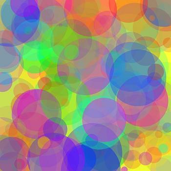 1. Hintergrund - Bunte, zufällige Kreisen-Muster