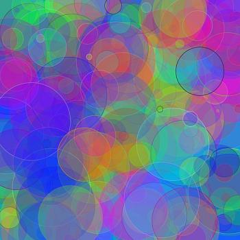 10. Hintergrund - Bunte Kreisen-Muster mit Konturen