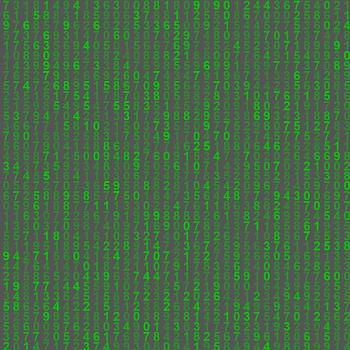 11. Hintergrund - Grünen Zahlen auf grauem Hintergrund (Matrix)