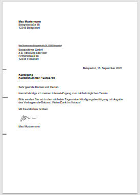 Briefform.de - Briefe schreiben mit Briefvorlagen